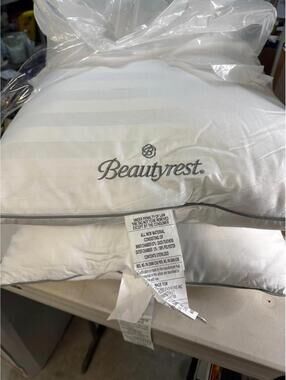 Beautyrest Standard/Queen Duck Feather Pillow New